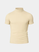T-shirt a collo alto in tinta unita - Aurelio Club