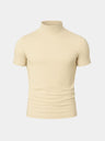 T-shirt a collo alto in tinta unita - Aurelio Club