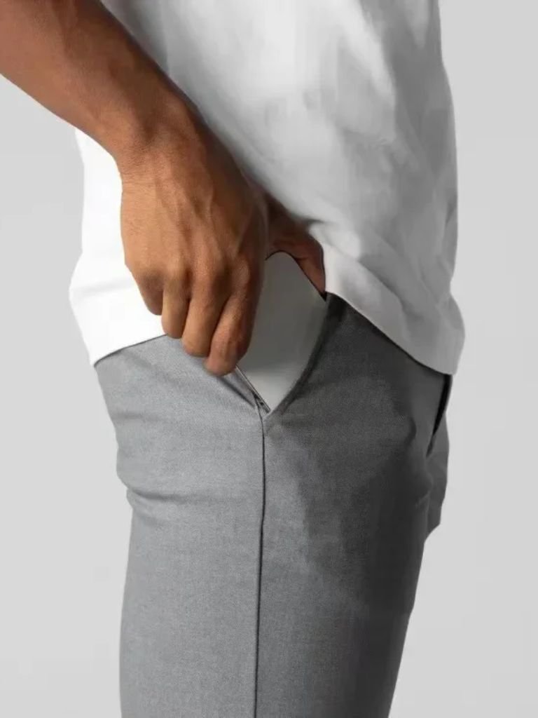 Pantaloni slim in tessuto elasticizzato - Aurelio Club
