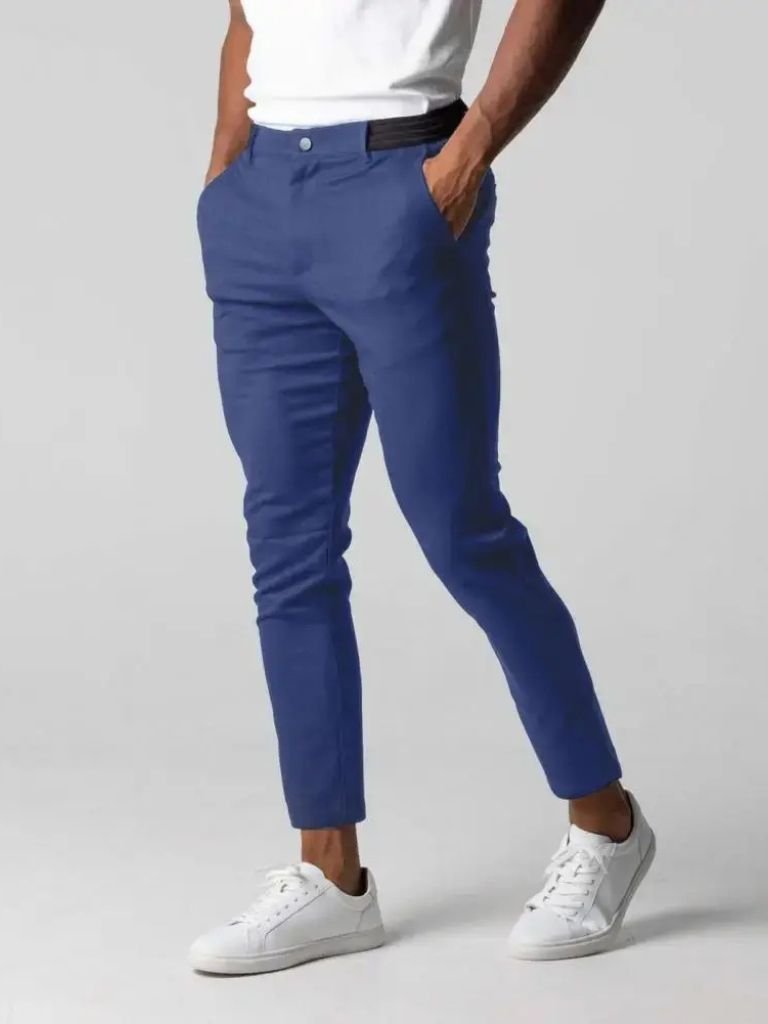 Pantaloni slim in tessuto elasticizzato - Aurelio Club