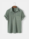 Camicia a maniche corte con lavorazione a rilievo - Aurelio Club
