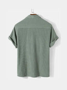Camicia a maniche corte con lavorazione a rilievo - Aurelio Club