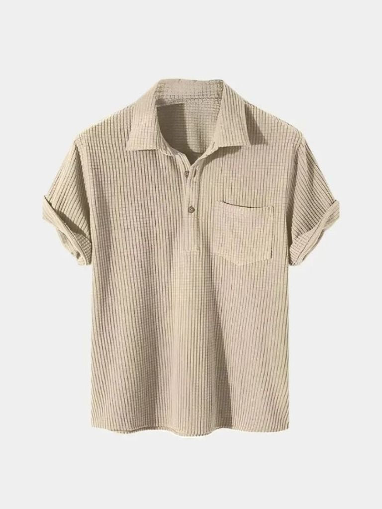 Camicia a maniche corte con lavorazione a rilievo - Aurelio Club