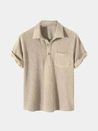 Camicia a maniche corte con lavorazione a rilievo - Aurelio Club
