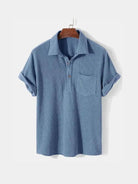 Camicia a maniche corte con lavorazione a rilievo - Aurelio Club