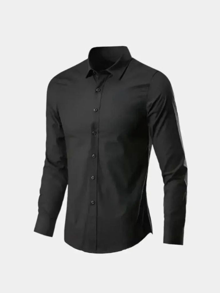 Camicia elasticizzata a maniche lunghe con vita sagomata - Aurelio Club