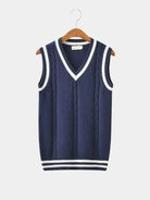 Gilet classico in maglia con scollo a V - Aurelio Club