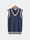 Gilet classico in maglia con scollo a V - Aurelio Club