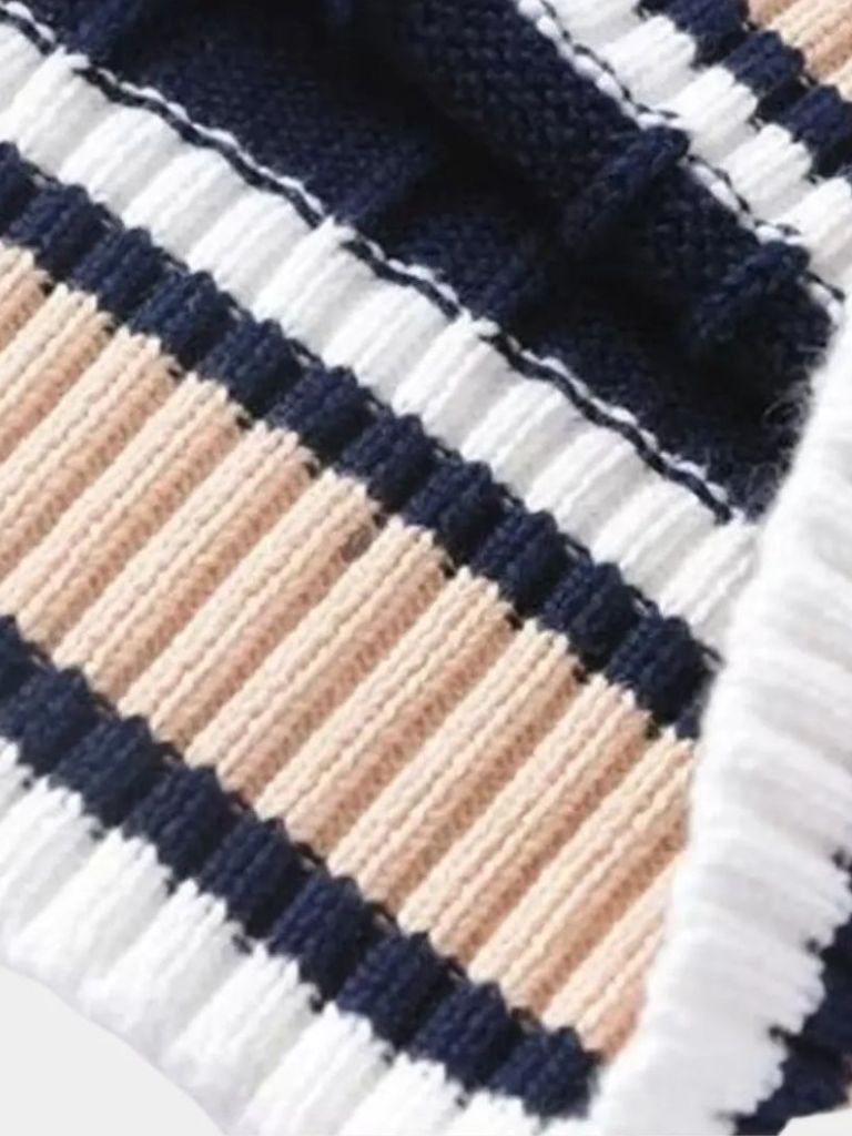 Gilet classico in maglia con scollo a V - Aurelio Club