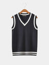 Gilet classico in maglia con scollo a V - Aurelio Club