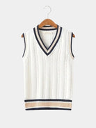 Gilet classico in maglia con scollo a V - Aurelio Club