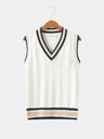 Gilet classico in maglia con scollo a V - Aurelio Club