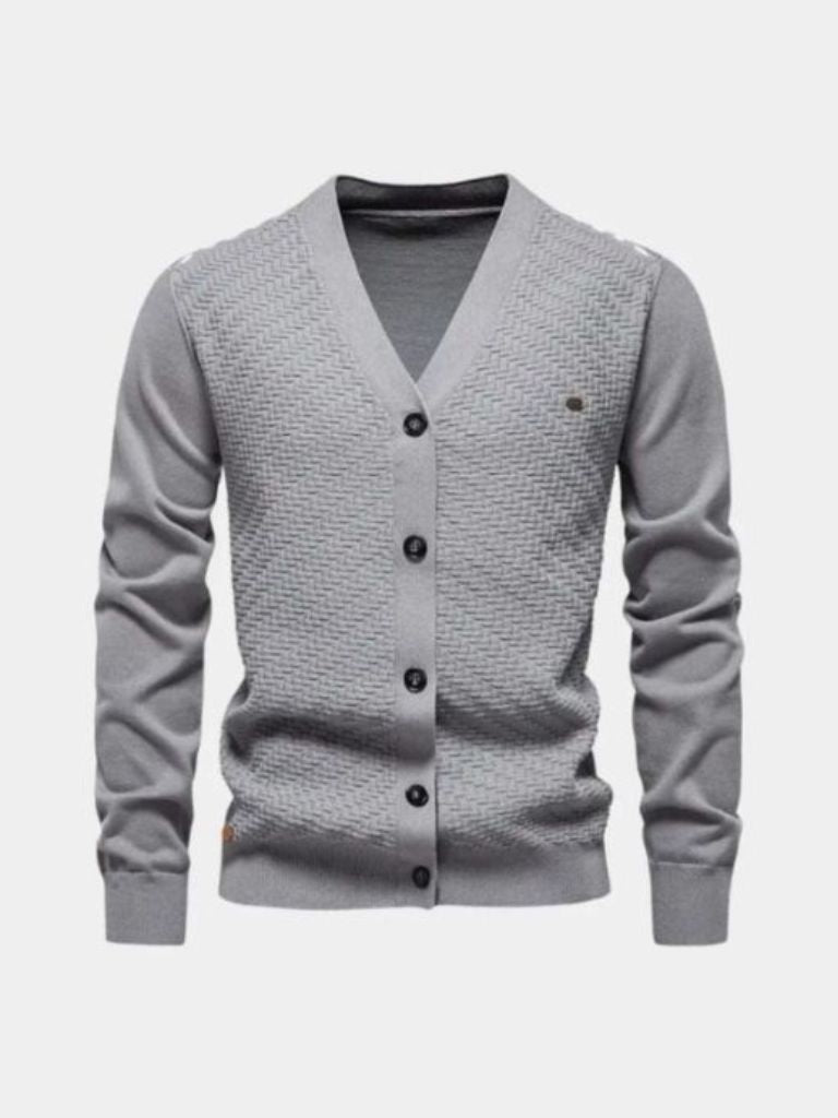 Cardigan in maglia con scollo a V - Aurelio Club