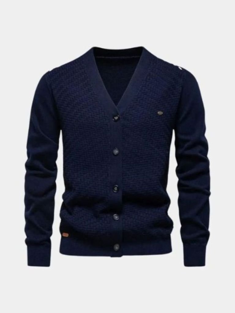 Cardigan in maglia con scollo a V - Aurelio Club