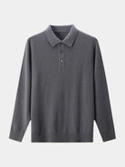Polo in maglia a maniche lunghe con bottoni - Aurelio Club