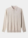 Polo in maglia a maniche lunghe con bottoni - Aurelio Club