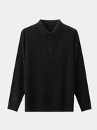 Polo in maglia a maniche lunghe con bottoni - Aurelio Club