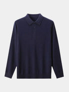 Polo in maglia a maniche lunghe con bottoni - Aurelio Club