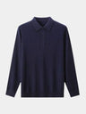 Polo in maglia a maniche lunghe con bottoni - Aurelio Club