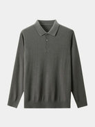Polo in maglia a maniche lunghe con bottoni - Aurelio Club