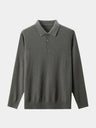 Polo in maglia a maniche lunghe con bottoni - Aurelio Club